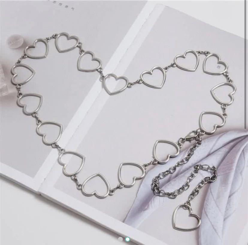 Chain shop heart belt