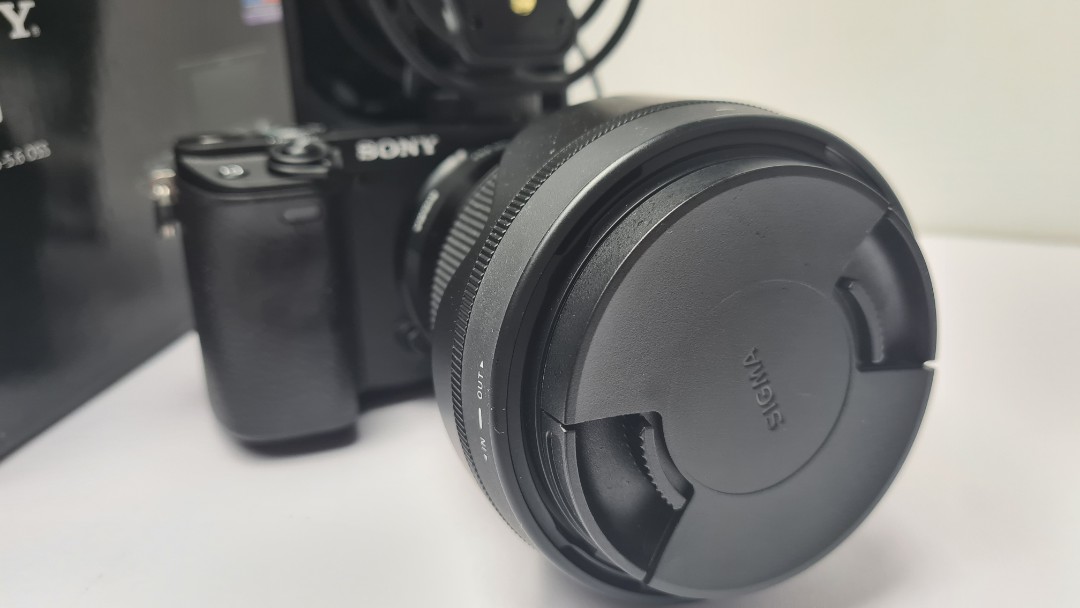 Sony a6400 + Sigma 16mm f1.4 + Rode videomic pro, Photography, Cameras