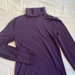 Sparkle purple turtle neck