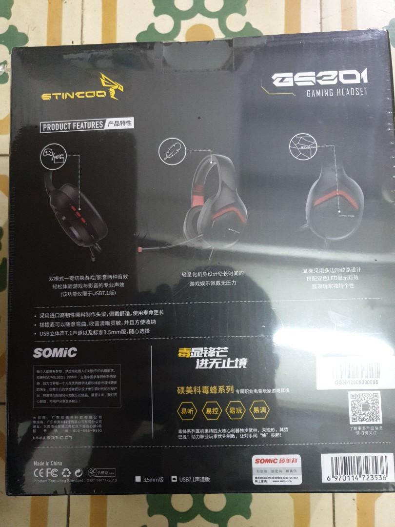 Stincoo GS301 Gaming Headset, Audio, Headphones & Headsets on Carousell