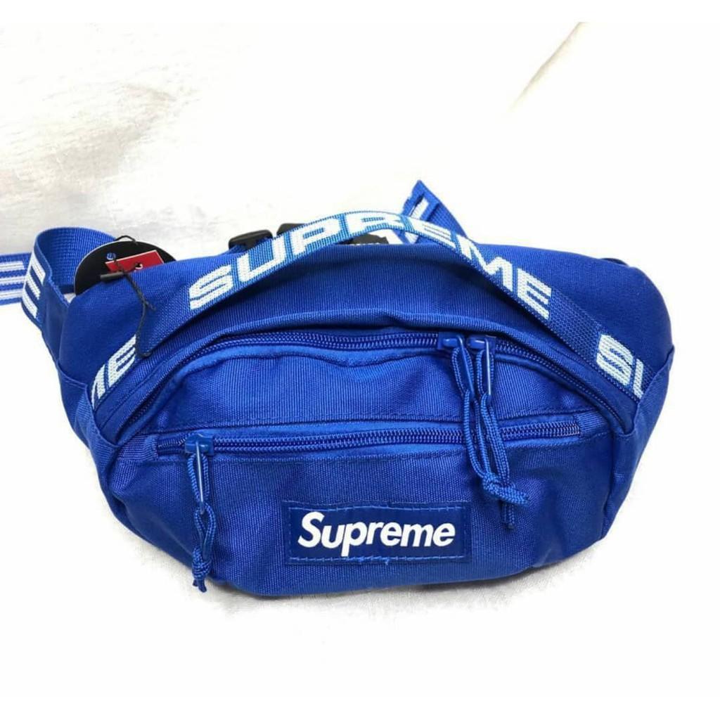 SUPREME SS18 BLUE WAIST CROSSBODY BAG Men s Fashion Bags