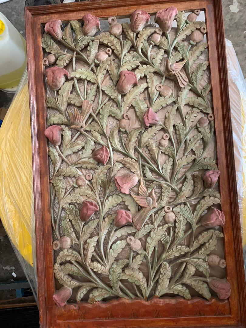 Teak wood carvings, Furniture & Home Living, Furniture, Tables & Sets