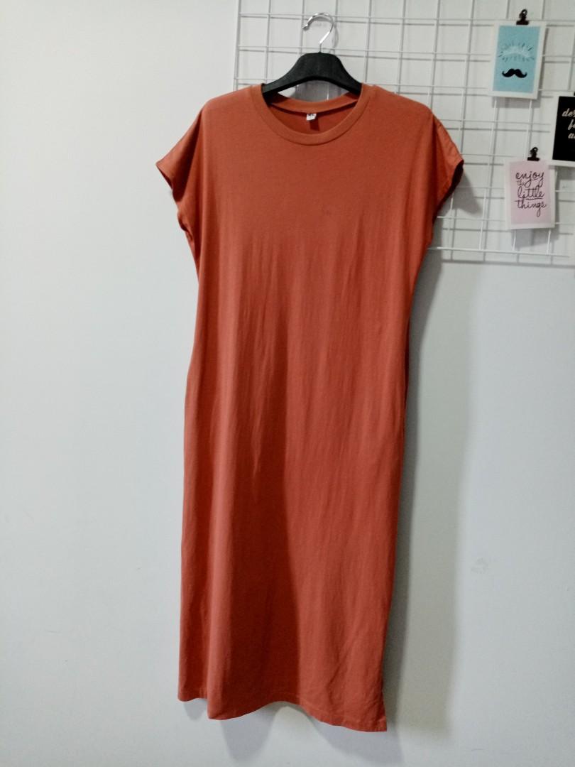 Uniqlo orange dress cheap