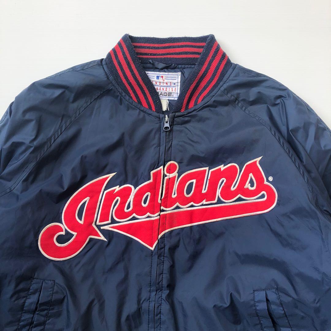 SALE RM10 OFF! Vintage 1996 Cleveland Indians Nylon Varsity Jacket, Men ...