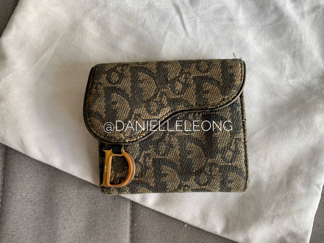 Christian dior sale saddle wallet