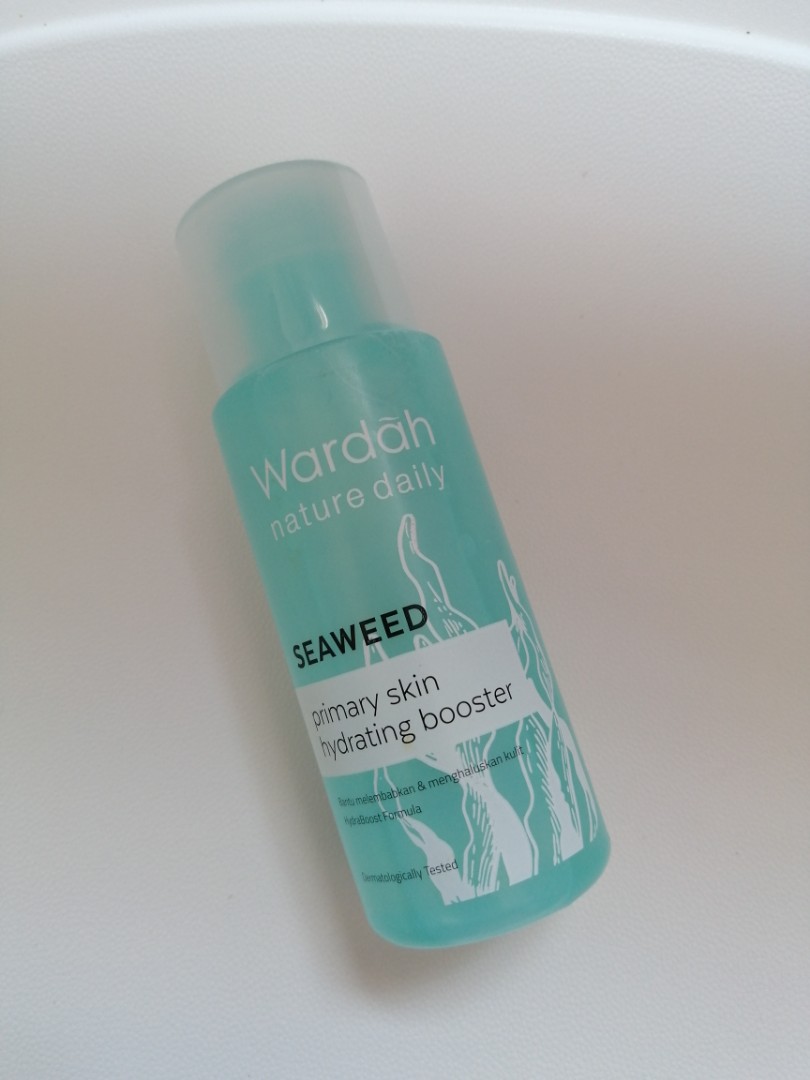 wardah facial toner seaweed primary hydrating booster
