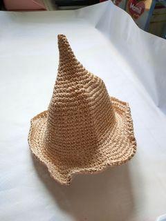 Witch straw hat for toddler, very cute.