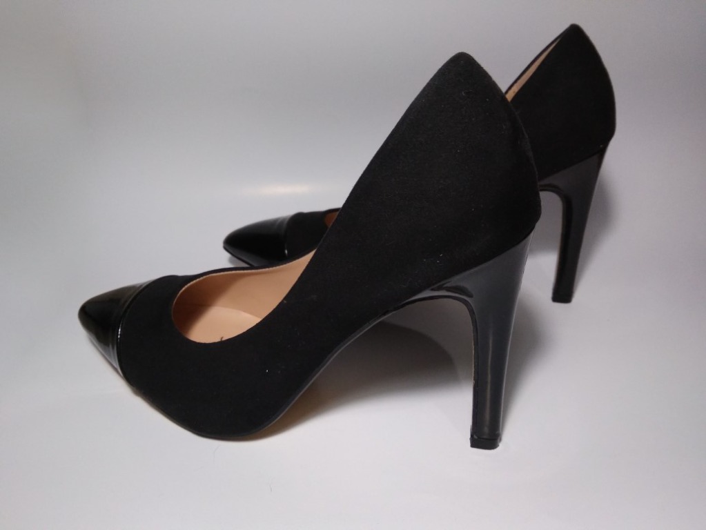 high heels black suede