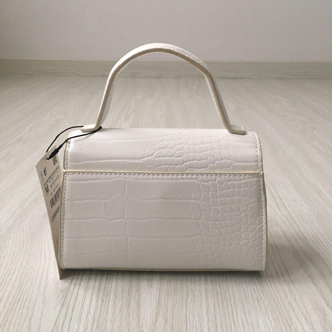 Zara white handbag sale