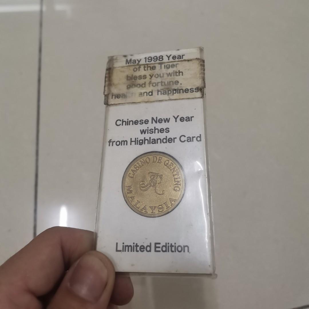 1998 Years Genting Casino Gold Coin Limited Edition Antiques Currency On Carousell