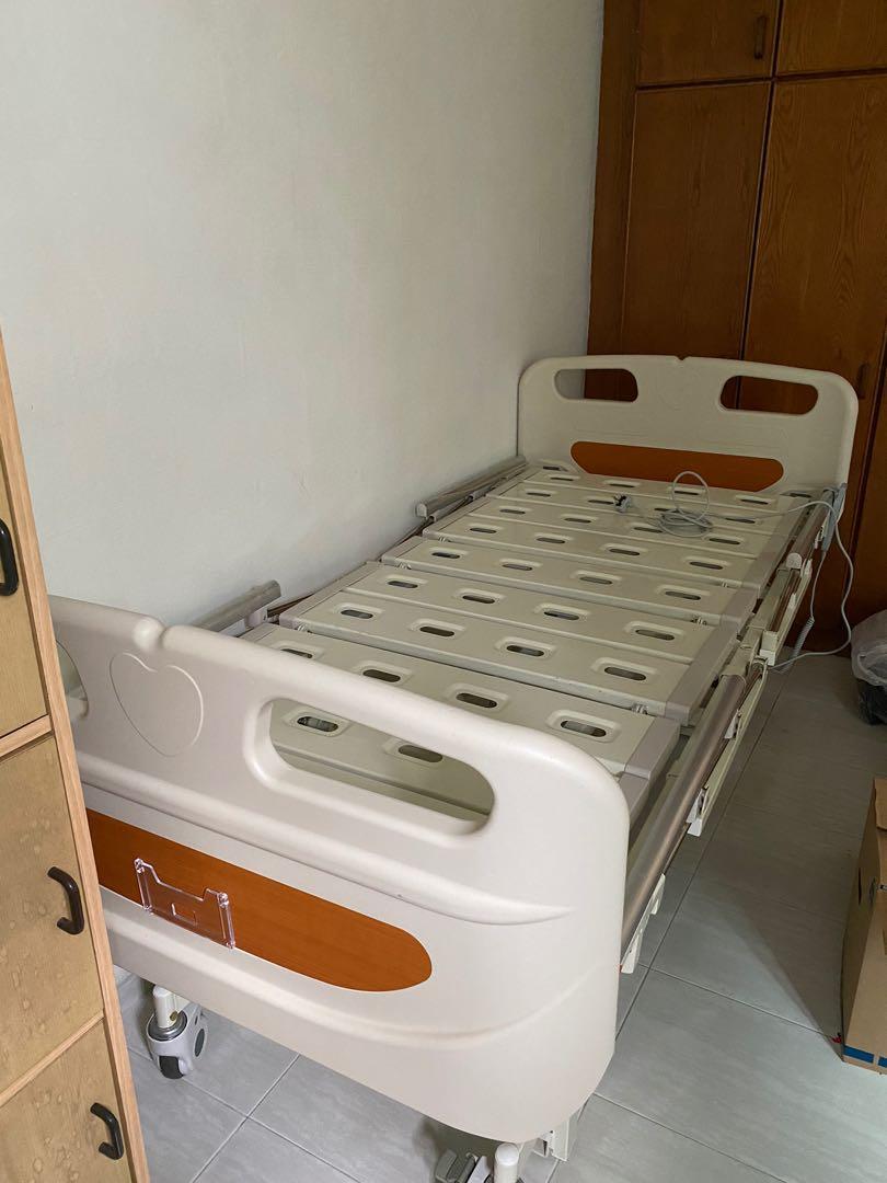 3 functions hospital Bed ( Cot side), Furniture & Home Living