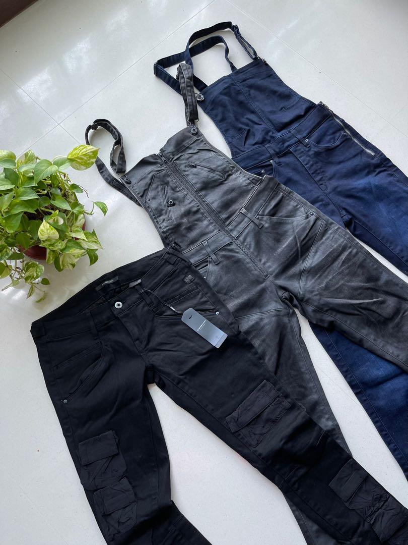 3 KINDS G STAR RAW SUPER STRETCH Dungarees Overalls Denim Jeans