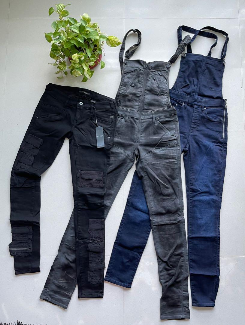 Mens black ripped best sale overalls