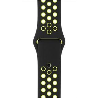 [全新] Apple Watch 錶帶 38/40 mm 黑配黃色 Nike 運動型錶帶