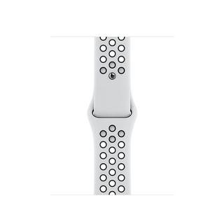 [全新] Apple Watch 錶帶 38/40 mm Pure Platinum 配黑色 Nike 運動型錶帶