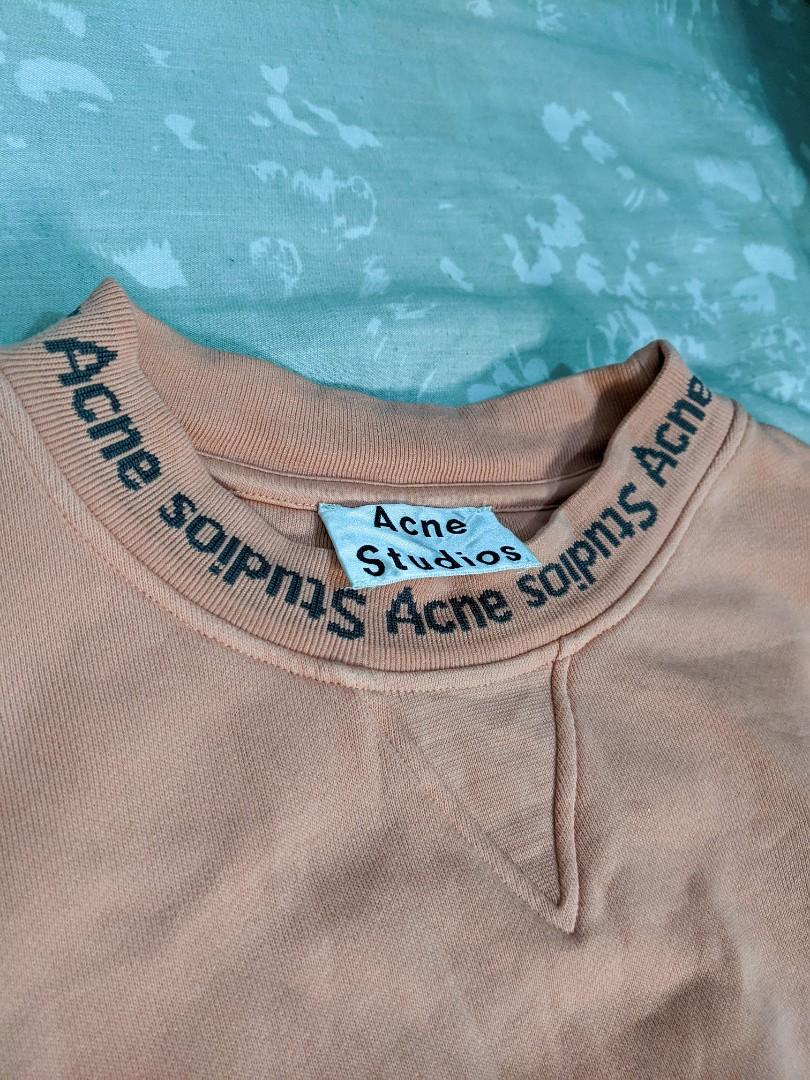 Acne Studios Neck Logo Sweater Men s Fashion Coats Jackets and Outerwear on Carousell