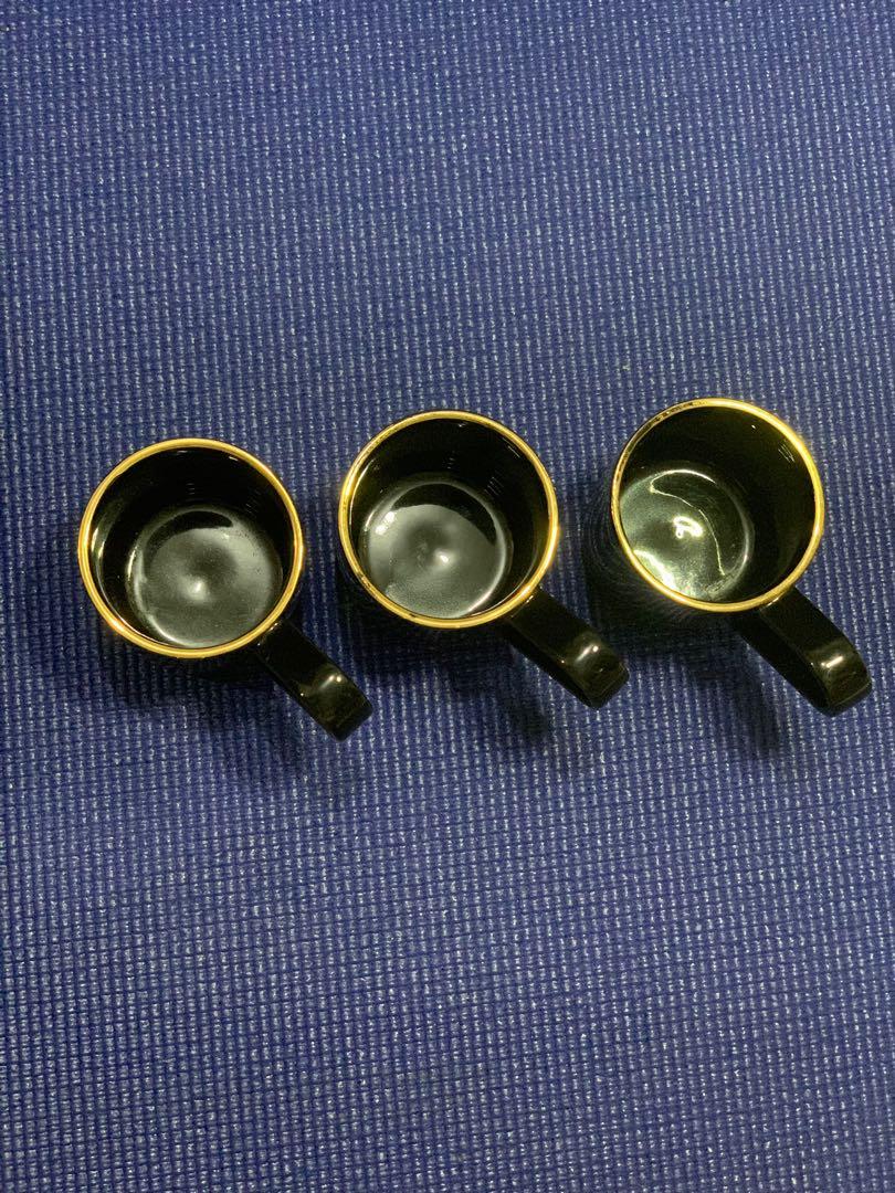 Adam&Eve Espresso/Tea Cups (Category: Coffee Machines & Makers) located in Mandaluyong City. Submitted by isydln (Listing ID 1070078988, Image 2). Description: Yours at 450.00 6cmx6.5cm Note: with some gold loss on the trimmings but still look super nice.