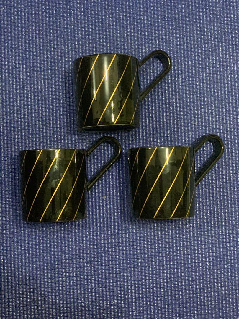Adam&Eve Espresso/Tea Cups (Category: Coffee Machines & Makers) located in Mandaluyong City. Submitted by isydln (Listing ID 1070078988, Image 1). Description: Yours at 450.00 6cmx6.5cm Note: with some gold loss on the trimmings but still look super nice.
