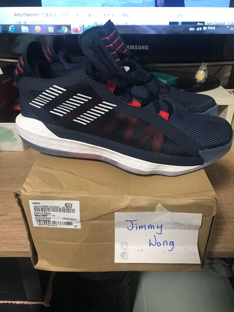 Adidas dame 6 USA us10.5, 男裝, 鞋, 波 