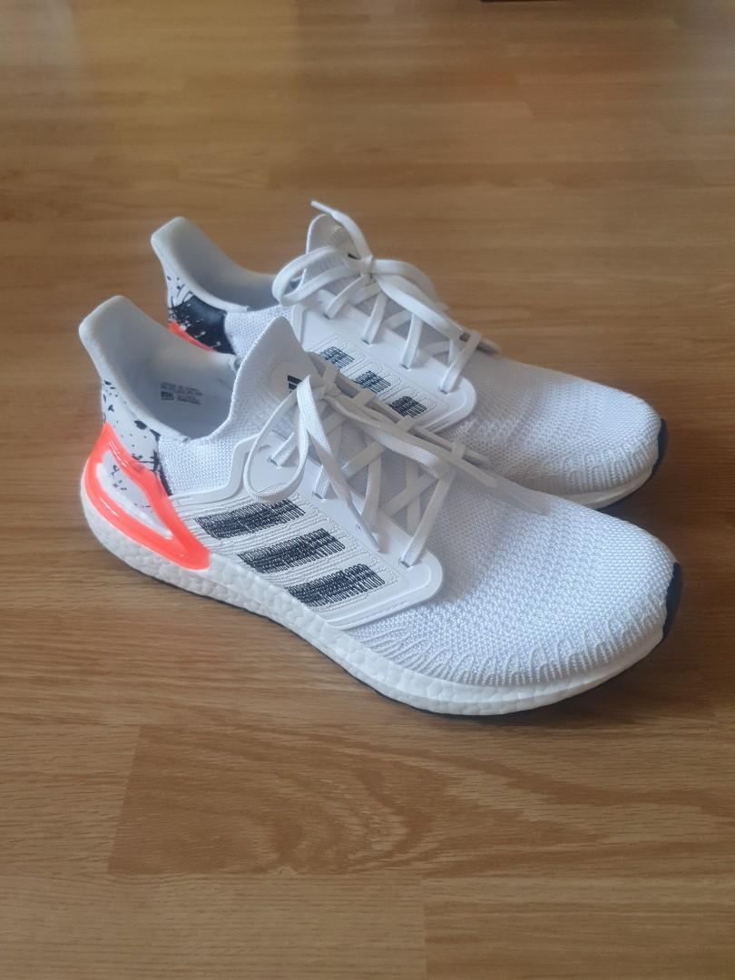 Ultraboost 20 core black  cloud white  signal cheap coral