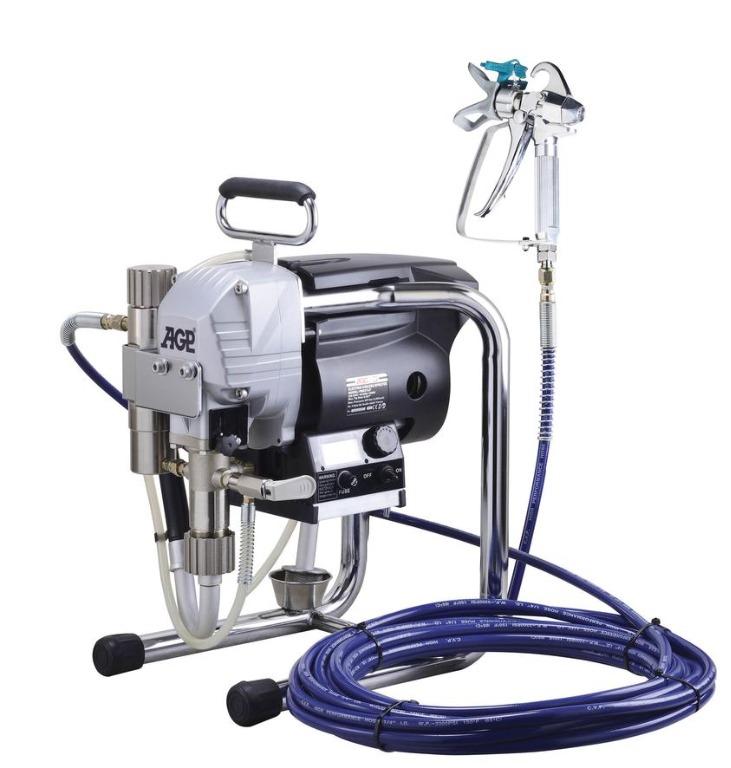 AGP Electric Airless Sprayer Piston Pump (Category: Construction Tools & Equipment) located in Cavite. Submitted by vlmhardwarevennice (Listing ID 1069911016, Image 3). Description: PM FOR MORE INFORMATIONS AND MODEL FOR AIRLESS SPRAYER. Our airless sprayer PM021LF can handle a very wide range of paint types. They can use among others: ■ Wood interior: lacquer, varnish, stain, sealer, enamel ■ Ceiling: high-build ■ Wood exterior: exterior stain, 