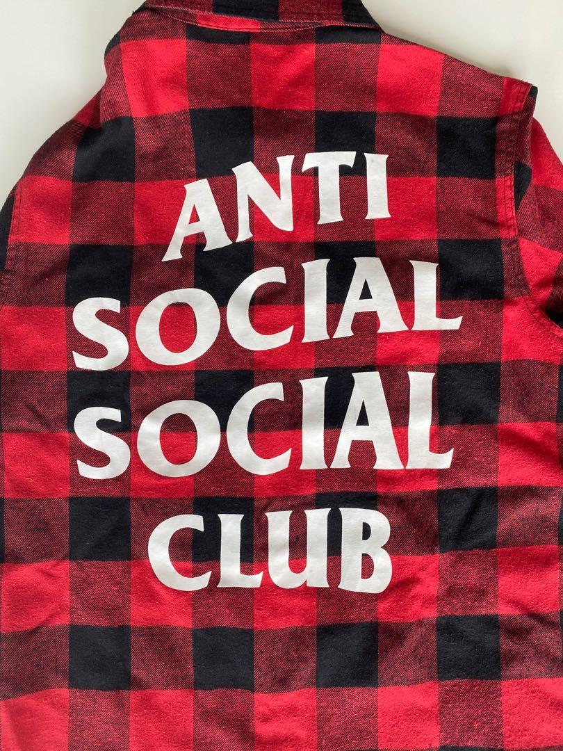 Anti social social top club red flannel