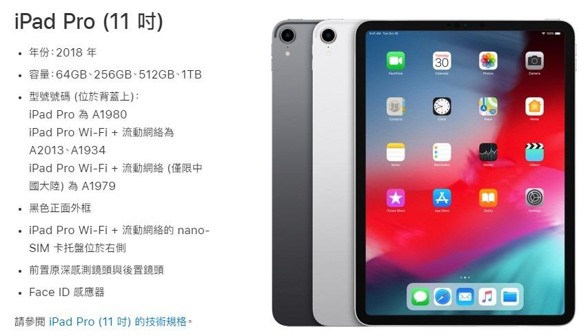 iPad Pro 11 2018 256gb wifi 太空灰Space Gray 連Smart Cover有盒配件