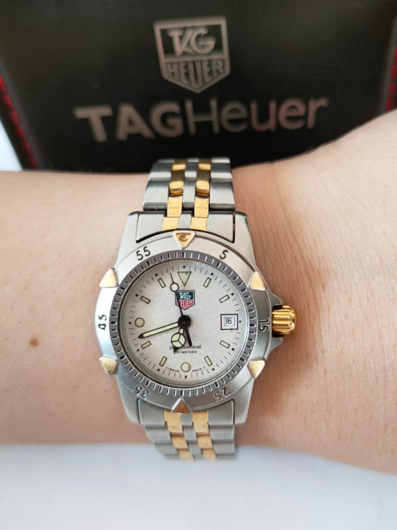 ✨TAG HEUER✨プロフェッショナル✨セルシリーズ✨クオーツ✨腕時計✨ TAG HEUER Profeesional セル Silver goldコンビクオーツ時計