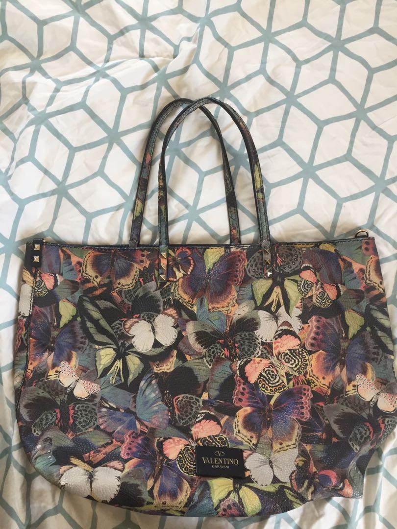 Valentino butterfly tote sale