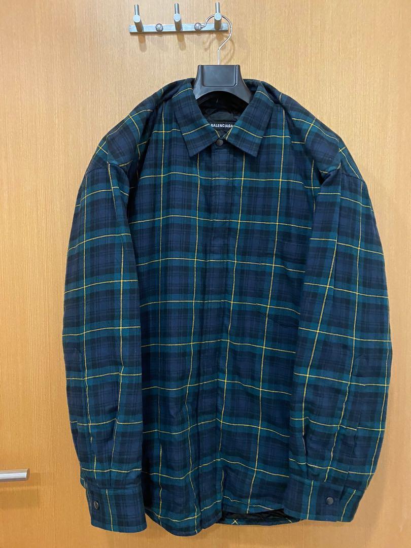 balenciaga flannel shirt