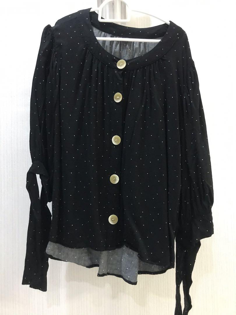 small polka dot blouse
