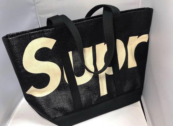 Black) Supreme 20ss Raffia Tote bag wtaps head porter, 名牌, 手袋