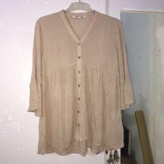 Blouse coklat nude