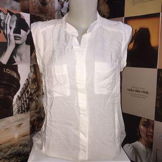 blouse putih katun rayon