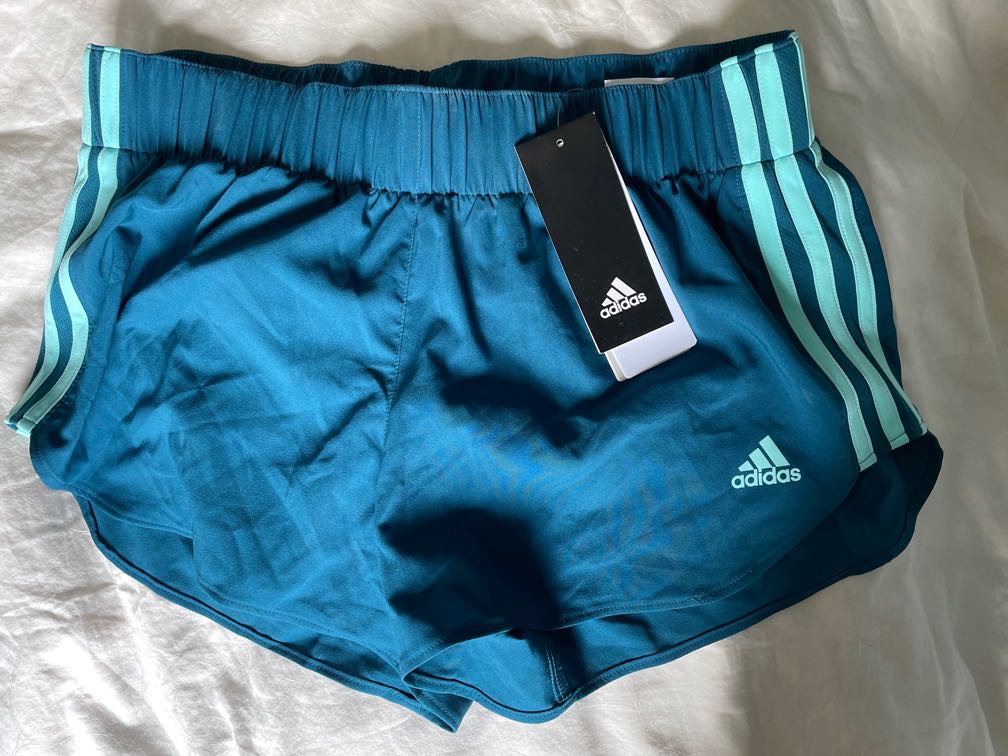 adidas blue running shorts