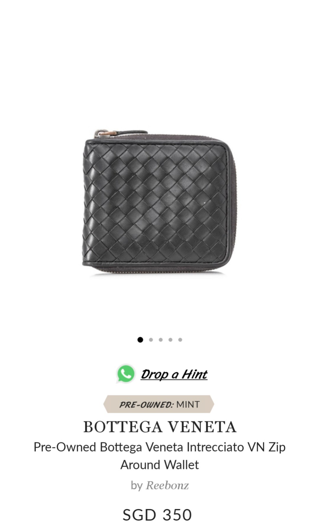 Bottega Veneta Wallet Veneta Intrecciato VN Zip Around Wallet Luxury Bags Wallets on Carousell
