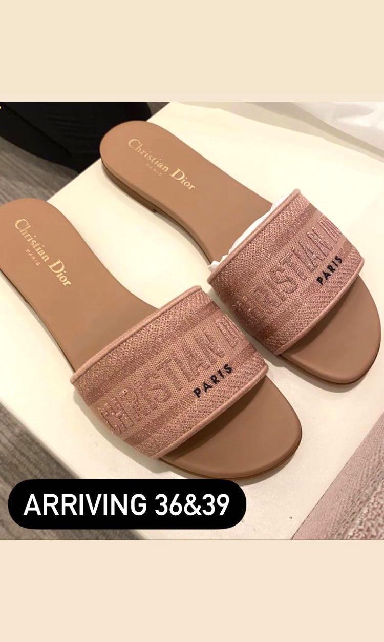 christian dior slides pink