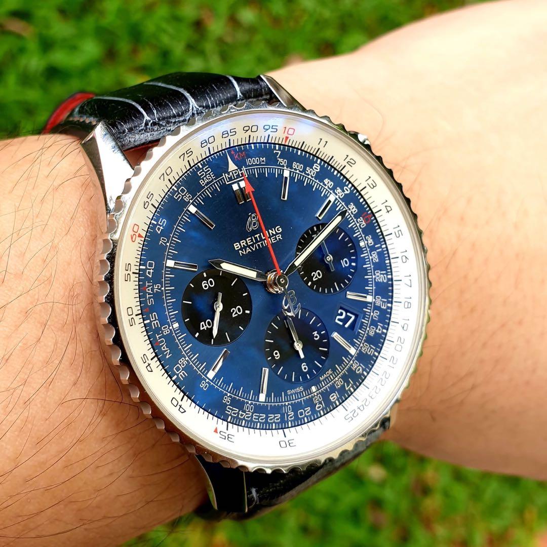 Breitling navitimer 43 store blue