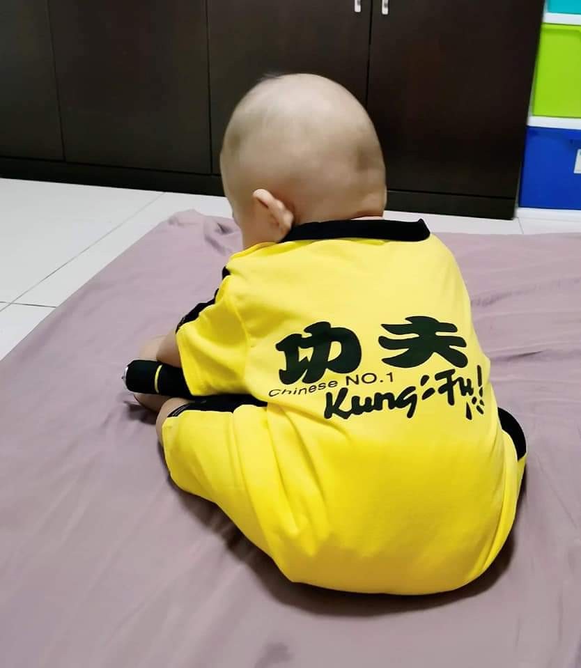 Bruce Lee Baby Costume Jumpsuit Cosplay Babies Kids Babies Kids Fashion on Carousell