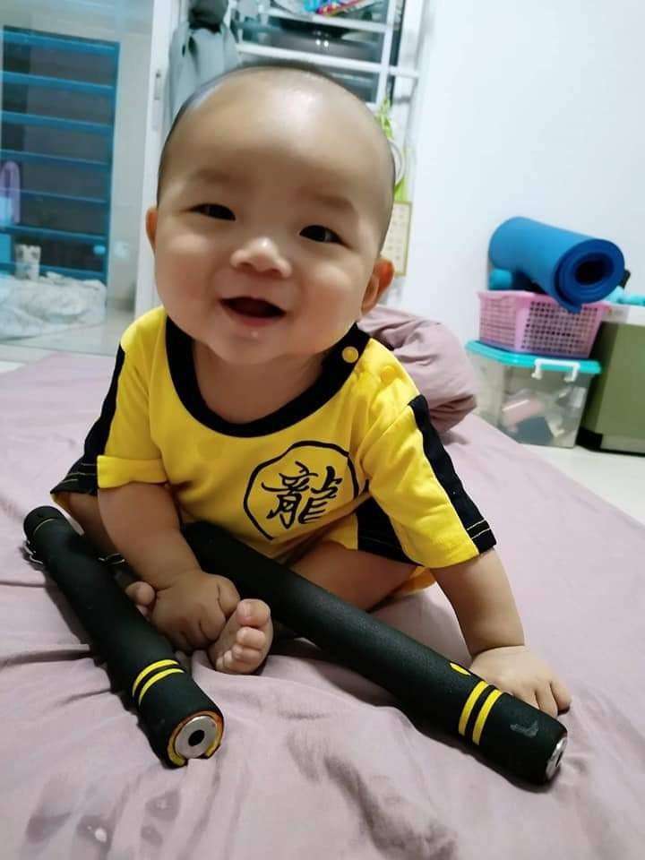 Bruce Lee Baby Costume Jumpsuit Cosplay