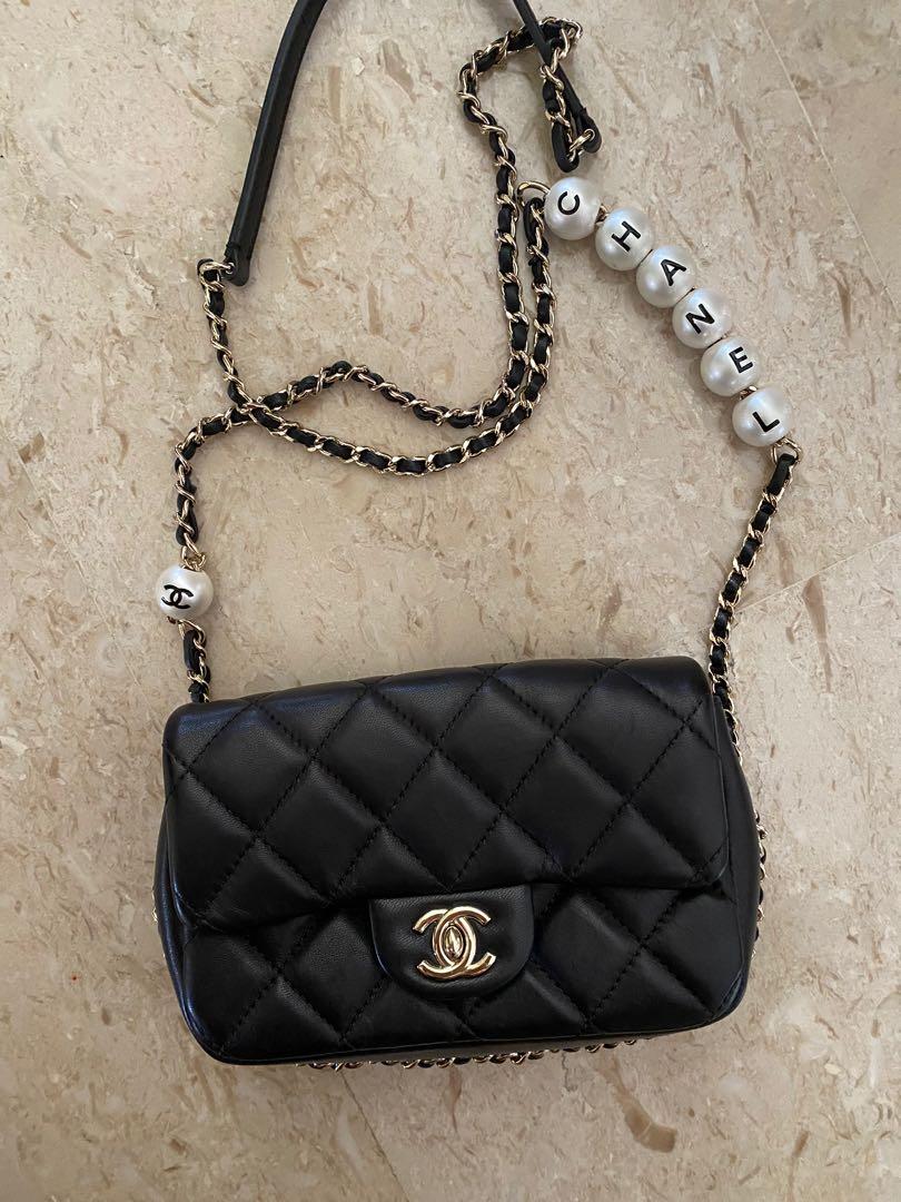 chanel pearl sling bag