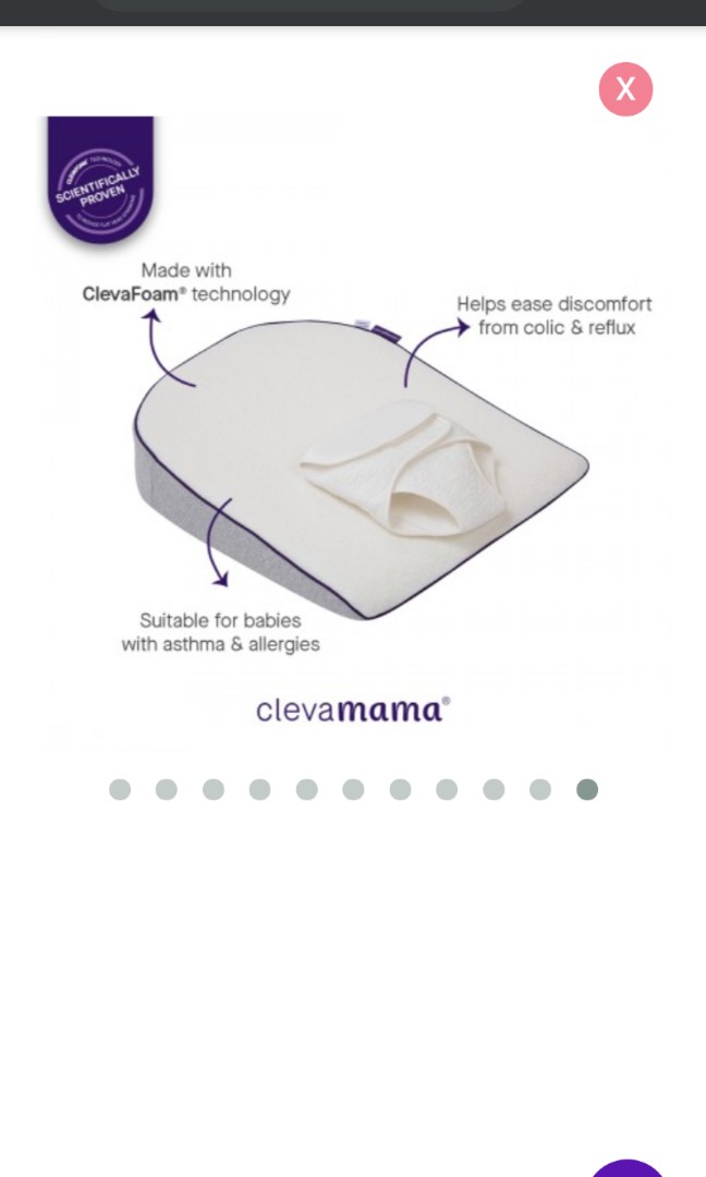 Clevamama reflux wedge, Babies & Kids, Bathing & Changing, Diapers