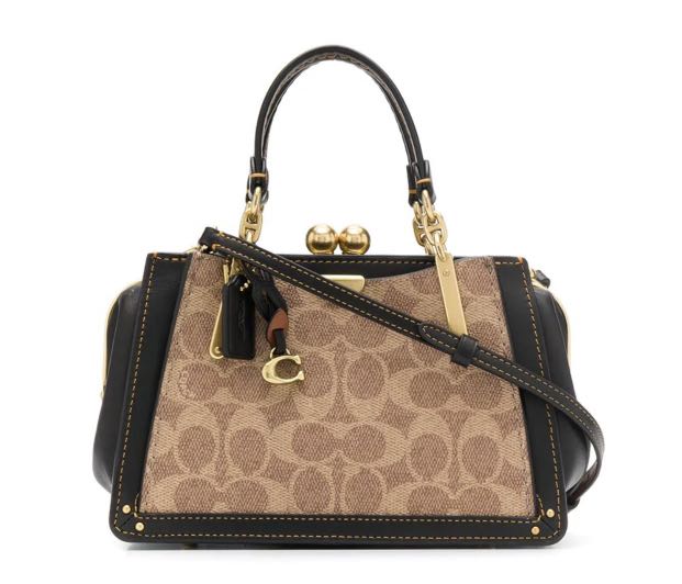 SG Coach kisslock dreamer 21 in signature canvas Women s