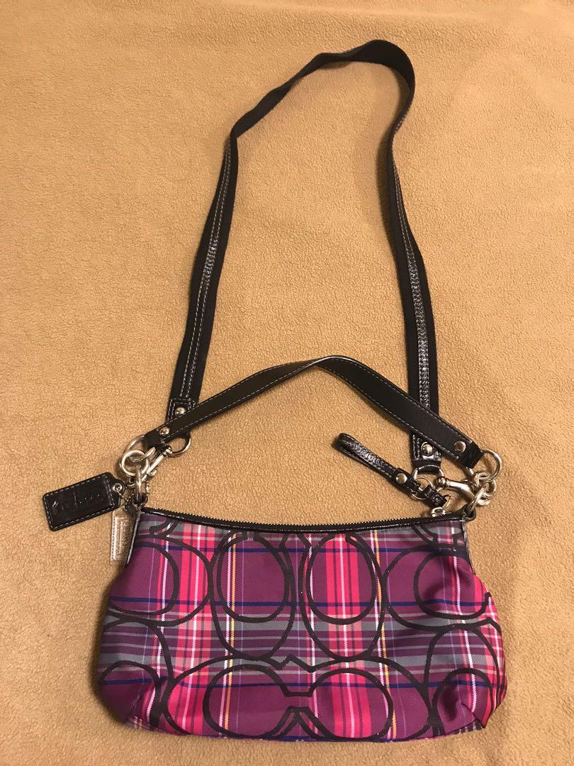 Coach Poppy Tartan Plaid Bag Luxury Bags Wallets on Carousell