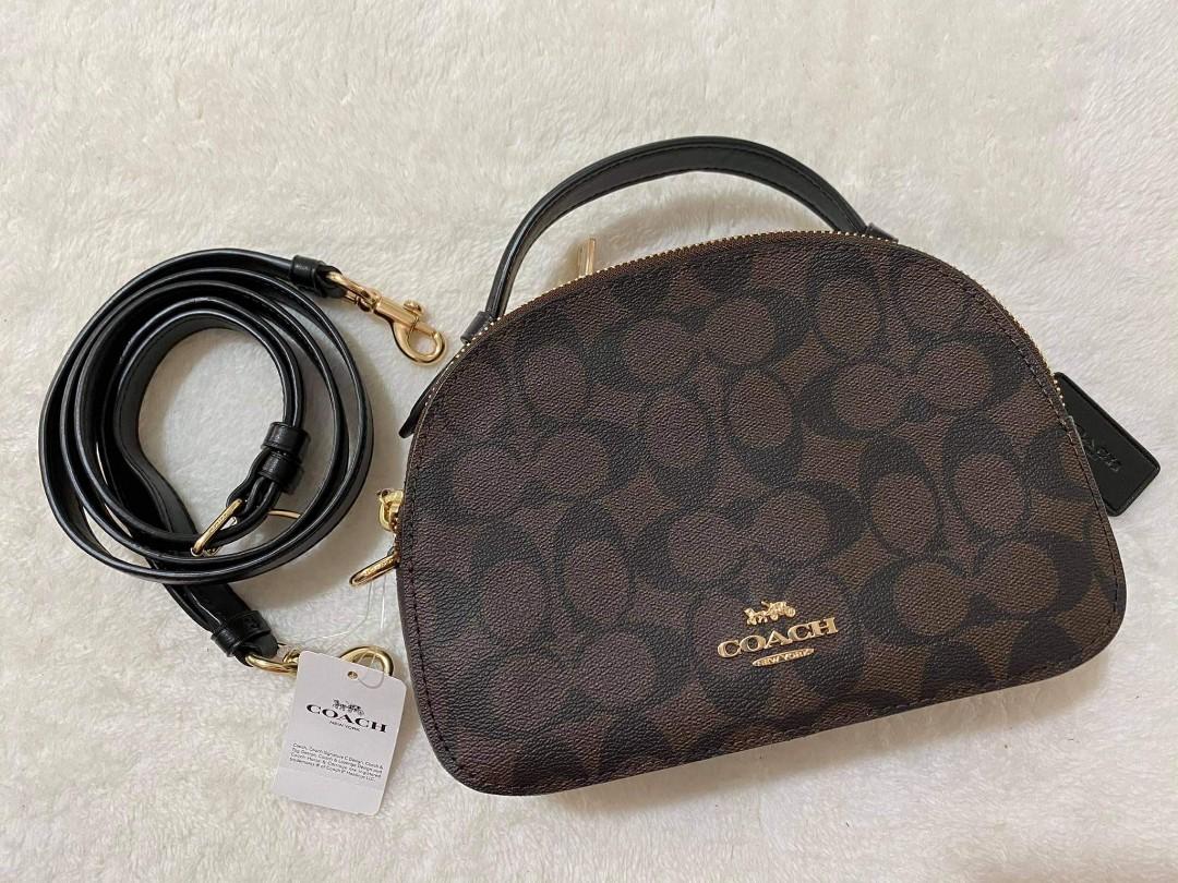 Coach serena satchel discount in signature canvas