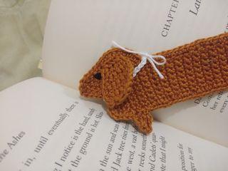 Crochet Dog Bookmark