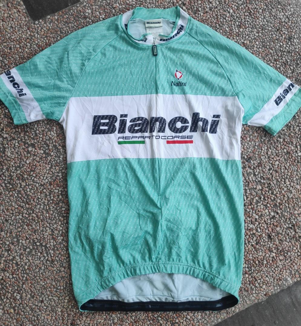 Serena Canberra Taxi Cycling Jersey Vintage Bianchi Italy Made, Men's Fashion, Tops & Sets,  Tshirts & Polo Shirts on Carousell