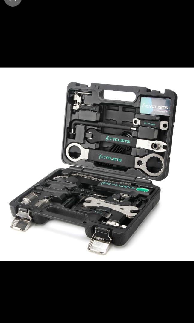 Taiwan Made Cyclists 23 Piece Bike Tool Kit Bicycle Repair Tool Box Compatible Mountain Road Bike Maintenance Tool Set with Storage Case Sports Equipment Bicycles Parts Parts Accessories on Carousell
