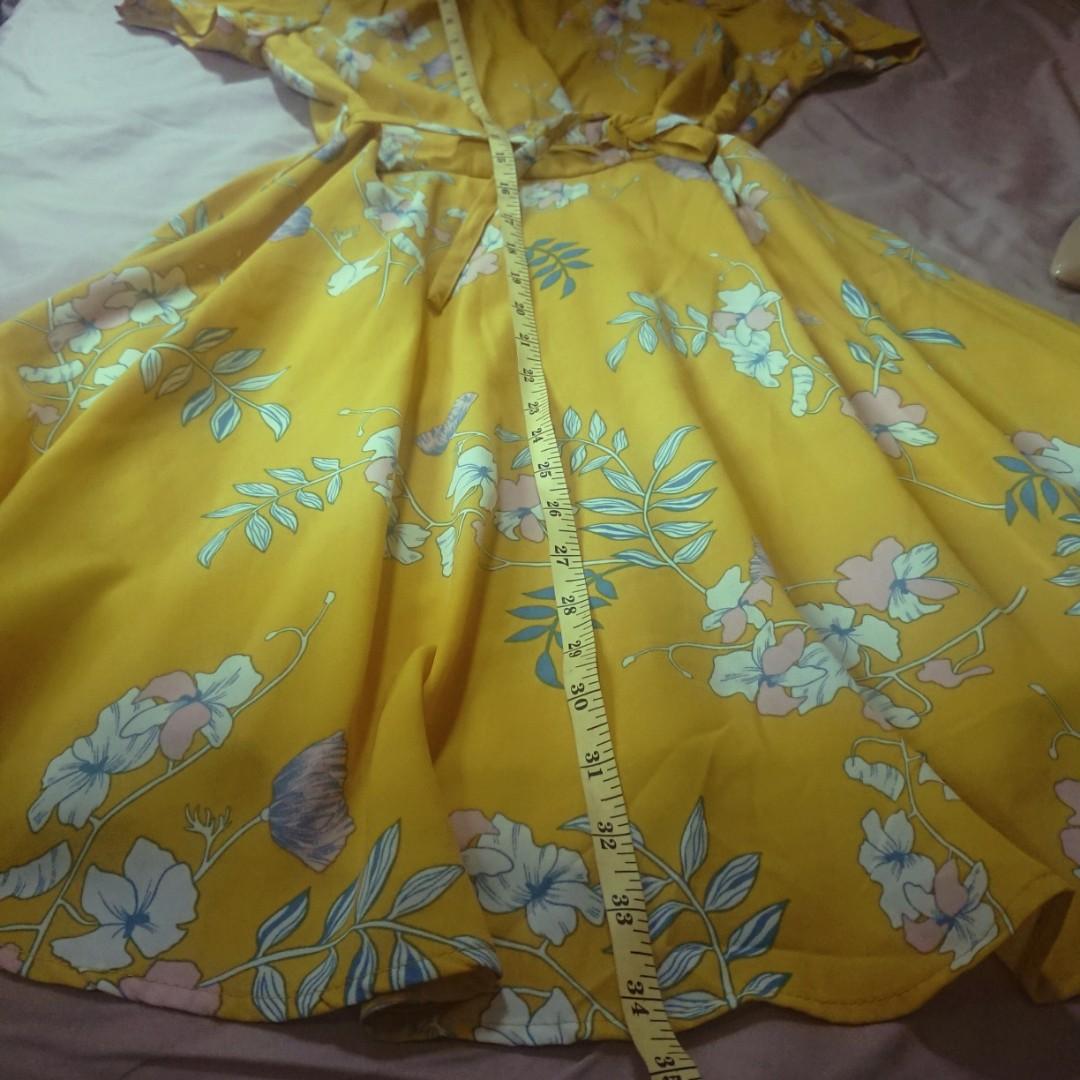 Dotti yellow floral dress size 6, Women 