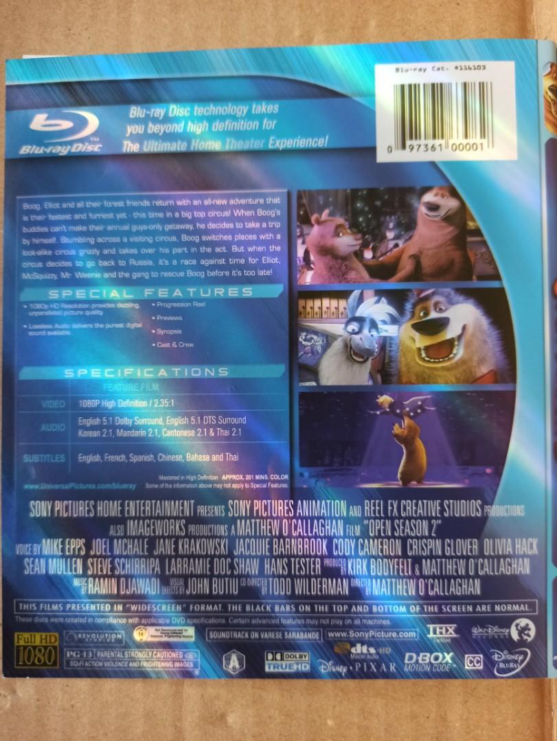 DVD Open Season 3 Language Have English & Mandarin & Cantonese